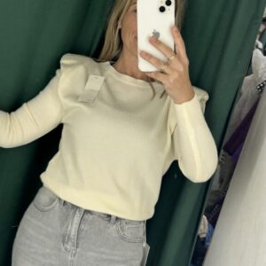 jersey hombrera marfil