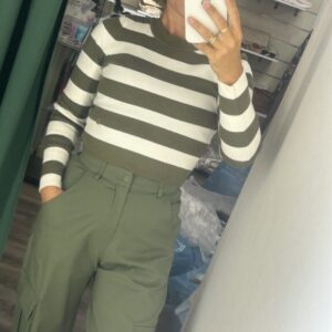 jersey verde rayas corto