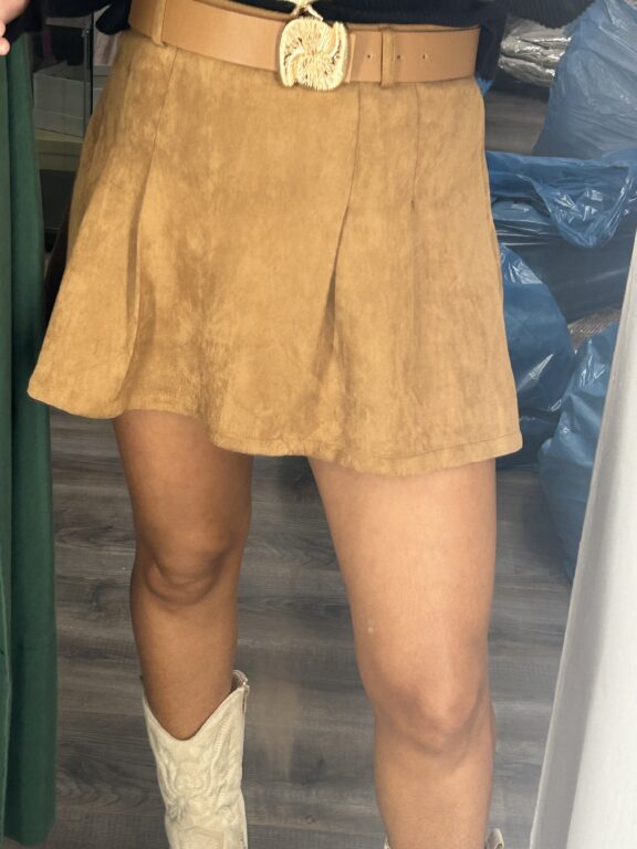 falda pantalón camel