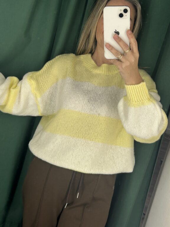 Jersey rayas amarillo y blanco