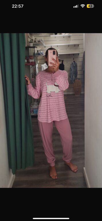 pijama perro rosa