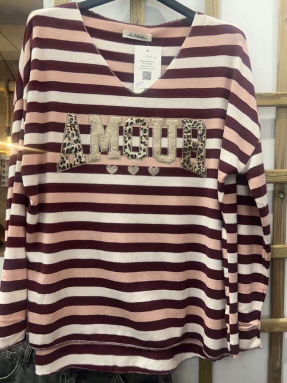 jersey raya burdeos amour