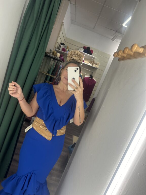 camisa azulina volante