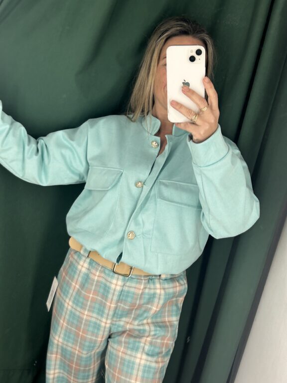 bomber antelina verde agua