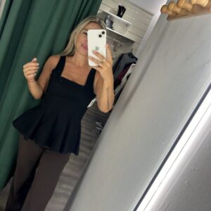 camiseta negra zara tiranta