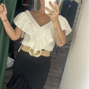 Camiseta elastan blanca