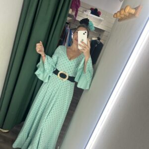 bata verde agua lunaritos negro