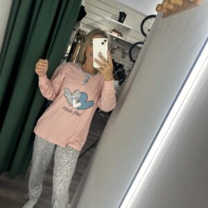 pijama promoción camiseta rosa claro