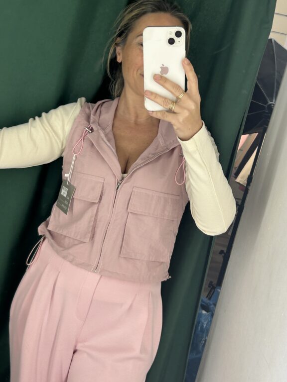 chaqueta sin mangas corta safri