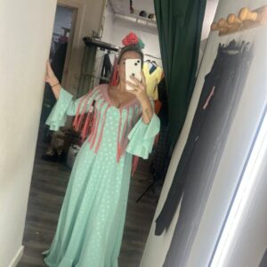 Bata verde agua lunar verde agua