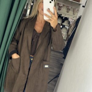 cardigan antelina marrón