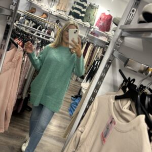 jersey verde agua oversize