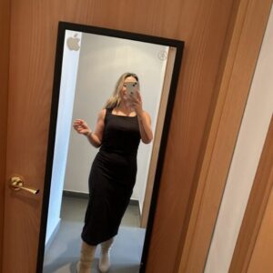 vestido tiranta negro