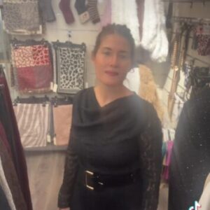 camiseta encaje negra