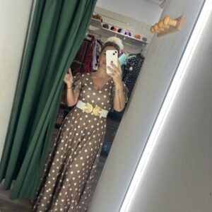 bata manga farol lunares marron