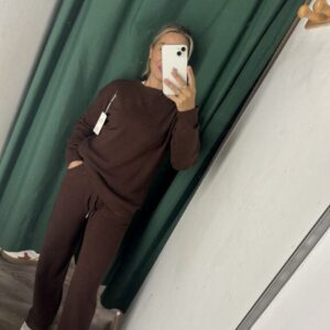 conjunto punto marron 829