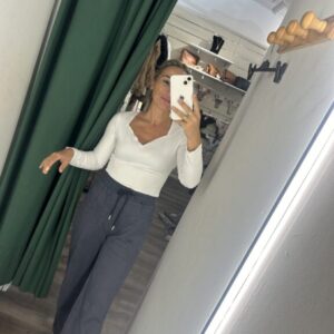 pantalones antelina gris