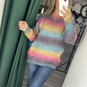 jersey colorines tono turquesa y morado