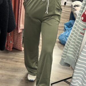 pantalon sport verde cintura cuadros