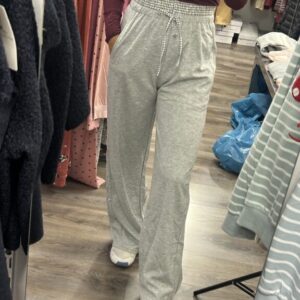 pantalon gris claro cintura cuadros