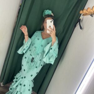 vestido verde agua lunar verde