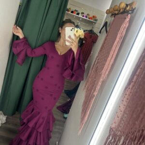 vestido flamenca buganvilla lunar buganvilla