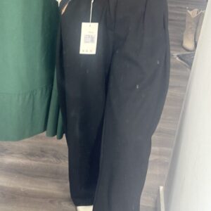 pantalón negro con boton algodón