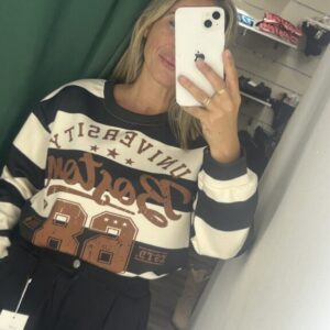 sudadera rayas negra 68
