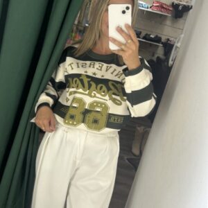 sudadera rayas verde 66