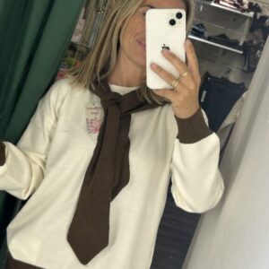 jersey con capucha marron