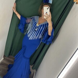 vestido plumeti azulina