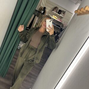 chandal promo verde terciopelo