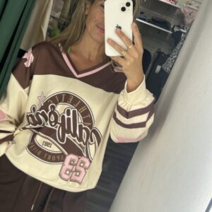 sudaderas california rosa y marron