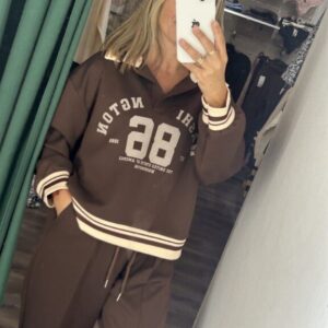 sudadera 86 polo marron