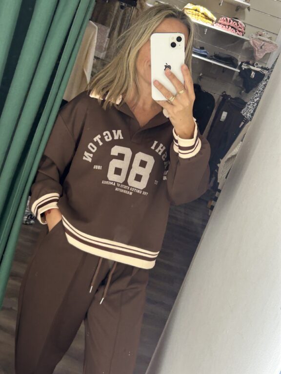 sudadera 86 polo marron