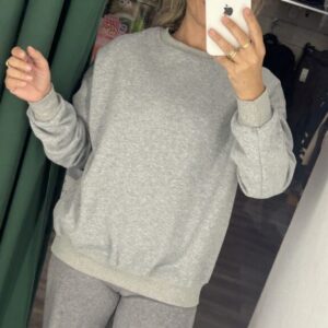 sudadera basica gris