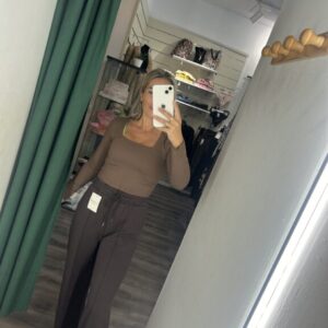 pantalon marron zara jenfy