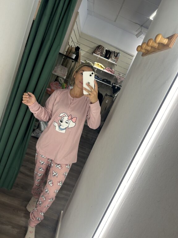 pijama dálmata rosa claro