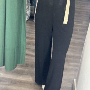 pantalon negro con cinturón algodón