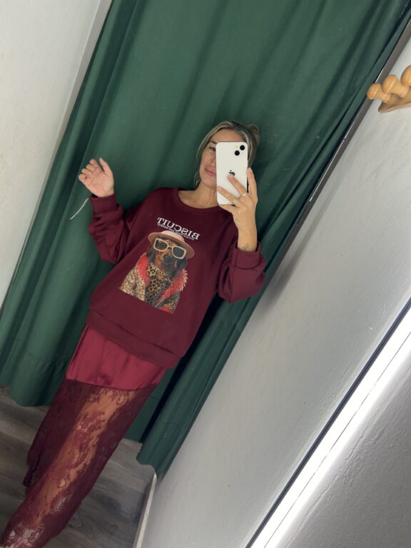 sudadera perro burdeos