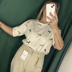 camiseta perrito y  punto