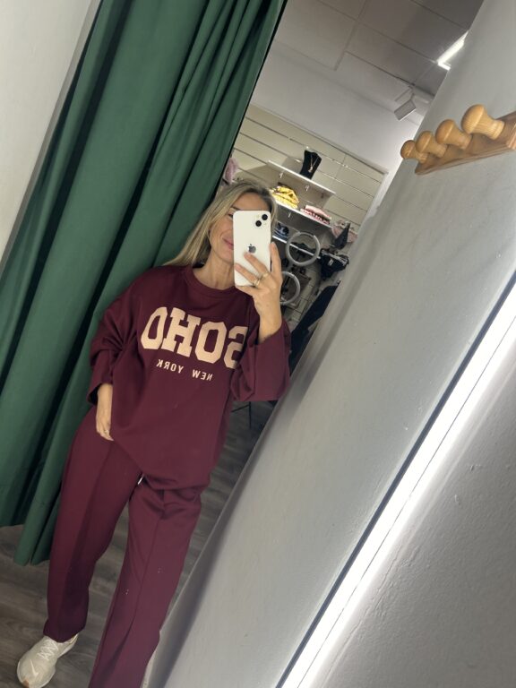 sudadera soho burdeos