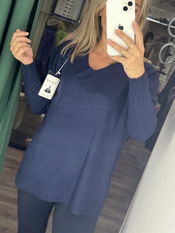 jersey azul marino pico