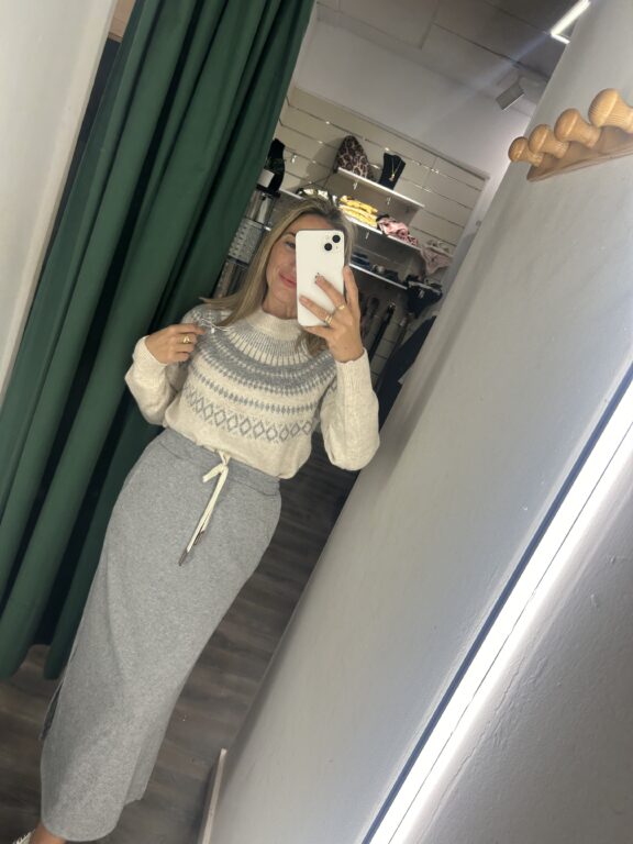 jersey beige cositaa gris La Mona Complementos