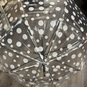 paragua transparente circulos