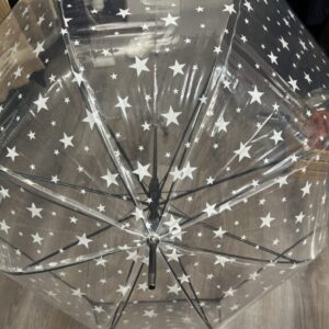 paraguas estrella transparente
