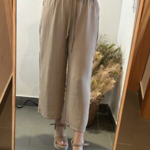 pantalon midi camel