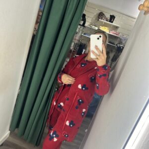 bata roja cabeza mickey azul