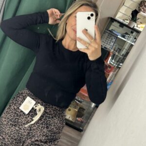 camiseta basica negra canale 3 mode