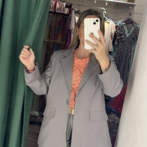 Chaqueta gris vestir